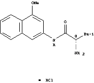 Molecular Structure of 4467-68-9 (H-LEU-4M-BETANA HCL)