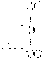Molecular Structure of 56358-10-2 (N-(2-ethylhexyl)-1-[[3-methyl-4-[(3-methylphenyl)azo]phenyl]azo]naphthalen-2-amine)