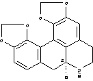 Molecular Structure of 6410-87-3 (5H-Bis[1,3]benzodioxolo[6,5,4-de:4',5'-g]quinoline,6,7,7a,8-tetrahydro-, (7aS)-)