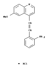 6634-16-8,2-[(E)-2-(6-methoxyquinolin-4-yl)ethenyl]aniline,Benzenamine,2-[2-(6-methoxy-4-quinolinyl)ethenyl]-, monohydrochloride (9CI); NSC 51815