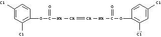 Molecular Structure of 73622-83-0 (N,N'-Vinylenedicarbamic acid bis(2,4-dichlorophenyl) ester)