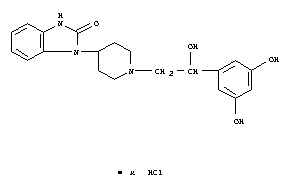 2H-Benzimidazol-2-one,1-[1-[2-(3,5-dihydroxyphenyl)-2-hydroxyethyl]-4-piperidinyl]-1,3-dihydro-,hydrochloride (1: )
