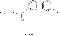 Molecular Structure of 7597-05-9 ([1,1'-Biphenyl]-4-methanol,4'-bromo-a-[(diethylamino)methyl]-,hydrobromide (1:1))