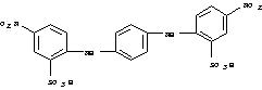 Molecular Structure of 80994-10-1 (Benzenesulfonic acid,2,2'-(1,4-phenylenediimino)bis[5-nitro- (9CI))