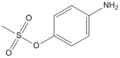 Molecular Structure of 24690-19-5 (Phenol, 4-amino-, methanesulfonate (ester))