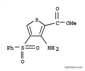 Molecular Structure of 175201-55-5 (METHYL 3-AMINO-4-(PHENYLSULFONYL)THIOPHENE-2-CARBOXYLATE)