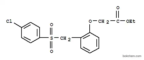 Molecular Structure of 175202-86-5 (ETHYL 2-(2-([(4-CHLOROPHENYL)SULFONYL]METHYL)PHENOXY)ACETATE)
