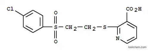 Molecular Structure of 175203-17-5 (2-((2-[(4-CHLOROPHENYL)SULFONYL]ETHYL)THIO)NICOTINIC ACID)