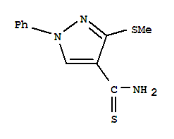 3-(METHYLTHIO)-1-PHENYL-1H-PYRAZOLE-4-CARBOTHIOAMIDE
