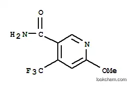 Molecular Structure of 175204-87-2 (2-METHOXY-4-(TRIFLUOROMETHYL)PYRIDINE-5-CARBOXAMIDE)