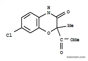 Molecular Structure of 175205-00-2 (METHYL 7-CHLORO-2-METHYL-3-OXO-3,4-DIHYDRO-2H-1,4-BENZOXAZINE-2-CARBOXYLATE)