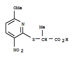 2-[(6-METHOXY-3-NITRO-PYRIDIN-2-YL)THIO]PROPANOIC ACID