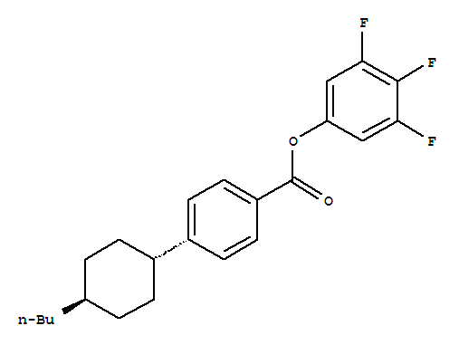 Molecular Structure of 178689-86-6 (Benzoicacid, 4-(trans-4-butylcyclohexyl)-, 3,4,5-trifluorophenyl ester)