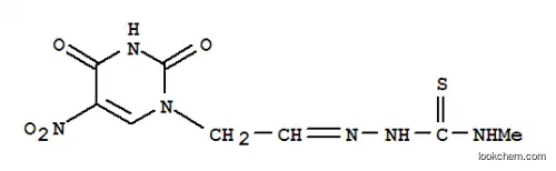 Molecular Structure of 18162-01-1 ((5-nitro-2,4-dioxo-3,4-dihydropyrimidin-1(2H)-yl)acetaldehyde N-methylthiosemicarbazone)