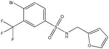 4-Bromo-N-(2-furanylmethyl)-3-(trifluoromethyl)benzenesulfonamide