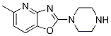 Molecular Structure of 1035840-99-3 (5-methyl-2-piperazin-1-yl[1,3]oxazolo[4,5-b]pyridine)