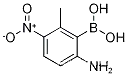 Molecular Structure of 1315339-44-6 (2-Amino-6-methyl-5-nitrophenylboronic acid)