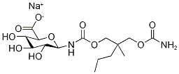 Molecular Structure of 15060-28-3 (MeprobaMate N-β-D-Glucuronide SodiuM Salt)