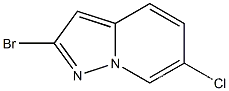 Molecular Structure of 886222-08-8 (2-Bromo-6-chloro-pyrazolo[1,5-a]pyridine)