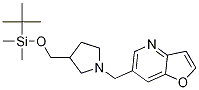 6-((3-((tert-Butyldimethylsilyloxy)methyl)-pyrrolidin-1-yl)methyl)furo[3,2-b]pyridine