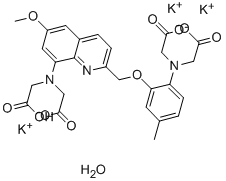 149022-19-5,QUIN 2 POTASSIUM HYDRATE,QUIN 2 POTASSIUM HYDRATE;8-Amino-2-[(2-amino-5-methylphenoxy)methyl]-6-methoxyquinoline-N,N,N',N'-tetraaceticacid,tetrapotassiumsalt