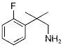 Molecular Structure of 160358-03-2 (2-(2-Fluoro-phenyl)-2-methyl-propylamine)