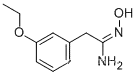Molecular Structure of 885957-55-1 (2-(3-ETHOXY-PHENYL)-N-HYDROXY-ACETAMIDINE)