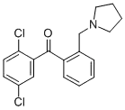 Molecular Structure of 898774-97-5 (2,5-DICHLORO-2'-PYRROLIDINOMETHYL BENZOPHENONE)