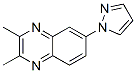941283-15-4,Quinoxaline,  2,3-dimethyl-6-(1H-pyrazol-1-yl)-,Quinoxaline,  2,3-dimethyl-6-(1H-pyrazol-1-yl)-