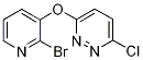 3-(2-BroMo-pyridin-3-yloxy)-6-chloro-pyridazine, 98+% C9H5BrClN3O, MW: 286.52
