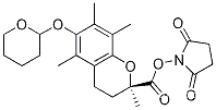 Molecular Structure of 1069137-73-0 (Succinimidyl (2R)-6-(Tetrahydro-2H-pyran-2-yloxy)-2,5,7,8-tetramethylchroman-2-carboxylate)