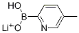 Molecular Structure of 1072946-48-5 (Lithium hydrogen-5-methylpyridine-2-boronate)