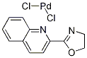 1150097-98-5,Dichloro[2-(4,5-dihydro-2-oxazolyl)quinoline]palladium(II),Dichloro[2-(4,5-dihydro-2-oxazolyl)quinoline]palladium(II);Dichloro[2-(4,5-dihydro-2-oxazolyl)quinoline]palladiuM(II),97%;Pd(quinox)Cl2;Dichloro[2-(4,5-dihydro-2-oxazolyl)quinoline]palladium(II)>=97.0%(AT)