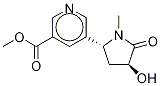 1217641-50-3,rac trans-3'-Hydroxy Cotinine-3-carboxylic Acid Methyl Ester,rac trans-3'-Hydroxy Cotinine-3-carboxylic Acid Methyl Ester
;rac trans-3-Hydroxy-1-Methyl-2-pyrrolidinone-5-(3-pyridinyl)carboxylic Acid Methyl Ester;rel-5-[(2R,4S)-4-Hydroxy-1-Methyl-5-oxo-2-pyrrolidinyl]-3-pyridinecarboxylic Acid Methyl Ester