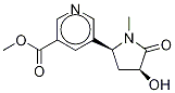 1217778-14-7,rac cis-3'-Hydroxy Cotinine-3-carboxylic Acid Methyl Ester,rac cis-3'-Hydroxy Cotinine-3-carboxylic Acid Methyl Ester
;rac cis-3-Hydroxy-1-Methyl-2-pyrrolidinone-5-(3-pyridinyl)carboxylic Acid Methyl Ester;rel-5-[(2R,4R)-4-Hydroxy-1-Methyl-5-oxo-2-pyrrolidinyl]-3-pyridinecarboxylic Acid Methyl Ester