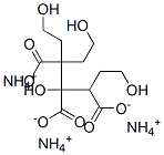 Molecular Structure of 124-77-6 (1,4,7-Trihydroxy-3-(2-hydroxyethyl)-3,4,5-heptanetricarboxylic acid triammonium salt)