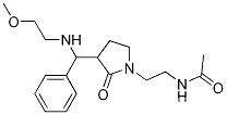 Molecular Structure of 1246653-52-0 (N-(2-(3-((2-methoxyethylamino)(phenyl)methyl)-2-oxopyrrolidin-1-yl)ethyl)acetamide)