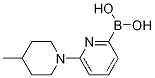 Molecular Structure of 1310404-14-8 ((6-(4-Methylpiperidin-1-yl)pyridin-2-yl)boronic acid)