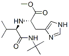 169453-39-8,L-Histidine, N-[1-[[(1,1-dimethylethyl)amino]carbonyl]-2-methylpropyl]-, methyl ester, (R)- (9CI),L-Histidine, N-[1-[[(1,1-dimethylethyl)amino]carbonyl]-2-methylpropyl]-, methyl ester, (R)- (9CI)