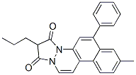 34816-64-3,8-Methyl-2-propyl-6-phenyl-1H-benzo[f]pyrazolo[1,2-a]cinnoline-1,3(2H)-dione,8-Methyl-2-propyl-6-phenyl-1H-benzo[f]pyrazolo[1,2-a]cinnoline-1,3(2H)-dione;Scha-764