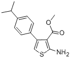 Molecular Structure of 350990-20-4 (2-AMINO-4-(4-ISOPROPYL-PHENYL)-THIOPHENE-3-CARBOXYLIC ACID METHYL ESTER)