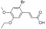423747-21-1,AKOS B005207,CHEMBRDG-BB 5989176;AKOS B005207;(2E)-3-(2-BROMO-5-ETHOXY-4-METHOXYPHENYL)ACRYLIC ACID;(2E)-3-(2-bromo-5-ethoxy-4-methoxyphenyl)acrylic acid(SALTDATA: FREE)
