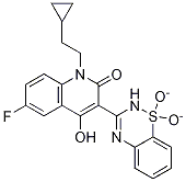 2(1H)-QUINOLINONE, 1-(2-CYCLOPROPYLETHYL)-3-(1,1-DIOXIDO-2H-1,2,4-BENZOTHIADIAZIN-3-YL)-6-FLUORO-4-HYDROXY-(477931-14-9)