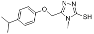 667414-35-9,ART-CHEM-BB B018101,CHEMBRDG-BB 3018101;ART-CHEM-BB B018101;TIMTEC-BB SBB009448;5-[(4-Isopropylphenoxy)methyl]-4-methyl-4H-1,2,4-triazole-3-thiol;Albb-003419;5-[(4-isopropylphenoxy)methyl]-4-methyl-4H-1,2,4-triazole-3-thiol(SALTDATA: FREE)