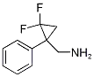Molecular Structure of 741674-83-9 ((2,2-Difluoro-1-phenylcyclopropyl)methanamine)