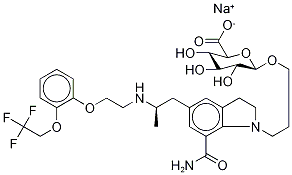879292-24-7,Silodosin β-D-Glucuronide Sodium Salt,Silodosin β-D-Glucuronide Sodium Salt;3-[7-(AMinocarbonyl)-2,3-dihydro-5-[(2R)-2-[[2-[2-(2,2,2-trifluoroethoxy)phenoxy]ethyl]aMino]propyl]-1H-indol-1-yl]propyl β-D-Glucopyranosiduronic Acid MonosodiuM Salt
