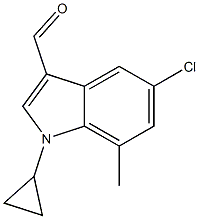 1350761-08-8,5-chloro-1-cyclopropyl-7-methyl-1H-indole-3-carbaldehyde,5-chloro-1-cyclopropyl-7-methyl-1H-indole-3-carbaldehyde