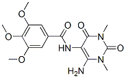 166115-72-6,Benzamide,  N-(6-amino-1,2,3,4-tetrahydro-1,3-dimethyl-2,4-dioxo-5-pyrimidinyl)-3,4,5-trimethoxy-,Benzamide,  N-(6-amino-1,2,3,4-tetrahydro-1,3-dimethyl-2,4-dioxo-5-pyrimidinyl)-3,4,5-trimethoxy-