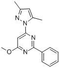 357960-86-2,PYRIMIDINE, 4-(3,5-DIMETHYL-1H-PYRAZOL-1-YL)-6-METHOXY-2-PHENYL-,PYRIMIDINE, 4-(3,5-DIMETHYL-1H-PYRAZOL-1-YL)-6-METHOXY-2-PHENYL-