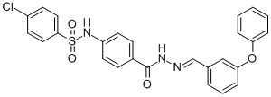 477732-74-4,SALOR-INT L239402-1EA,SALOR-INT L239402-1EA;4-CL-N-(4-((2-(3-PHENOXYBENZYLIDENE)HYDRAZINO)CARBONYL)PHENYL)BENZENESULFONAMIDE